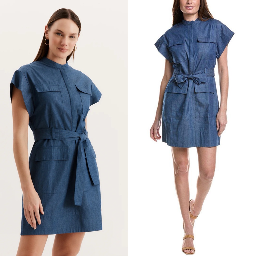 Tyler Boe Wendy Shirt Dress Dark Denim Size 2